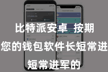 比特派安卓  按期更新您的钱包软件长短常进军的
